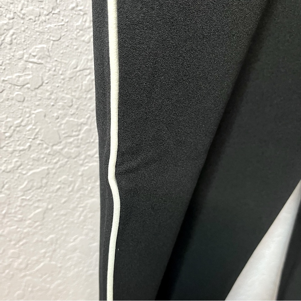 Nina Leonard Tummy Smoothing Pants Black White Pinstripe PETITE Size 3X New! - Picture 2 of 9